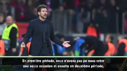 Groupe D - Simeone : "Je suis le premier responsable"