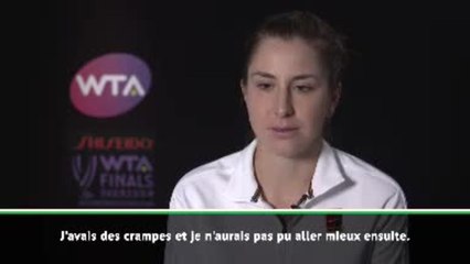 Masters - Bencic : "Je ne voulais vraiment pas abandonner"