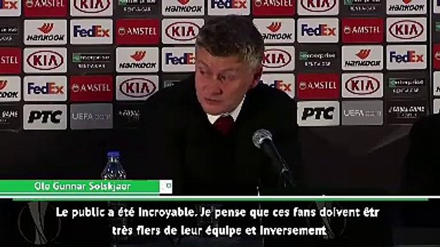 Groupe L - Solskjaer et l'entraîneur du Partizan saluent l'ambiance de Belgrade