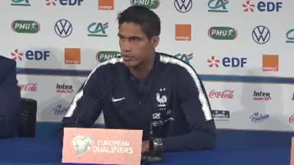 Bleus - Varane : ''Faire abstraction du contexte géopolitique''