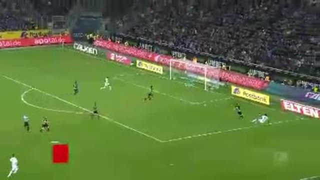 Bundesliga: 9e j. - L'ouverture du score de Marcus Thuram pour Monchengladbach