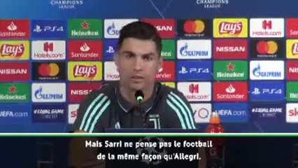 Groupe D - Ronaldo plus heureux avec Sarri qu'avec Allegri ? ''Nous avons plus de confiance''