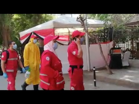 الهلال الأحمر يتفقد لجان انتخابات مجلس الشيوخ: الناس ملتزمة بإجراءات الوقاية