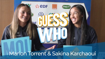 La plus timide ? La moins bonne danseuse ? Marion Torrent et Sakina Karchaoui complices dans notre "Guess Who"