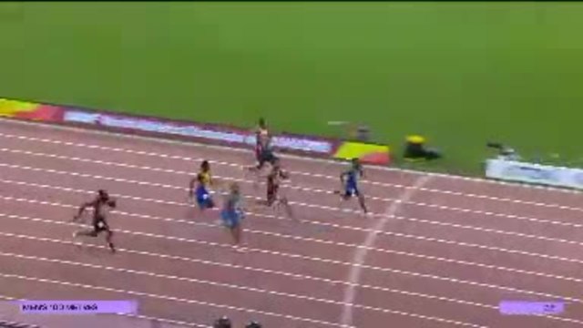 Mondiaux 2019 - Coleman en démonstration sur 100 mètres