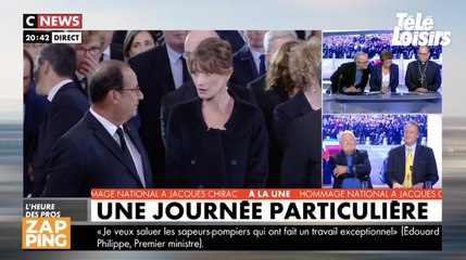 Un journaliste en dit plus sur l'étonnement de Carla Bruni après son échange avec François Hollande aux obsèques de Jacques Chirac