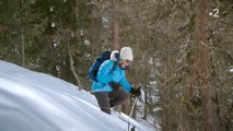 Nos terres inconnues : Cécile Bois chute dans la neige... et explose de rire