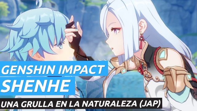 Genshin Impact - Shenhe: Una grulla en la naturaleza (JAP)