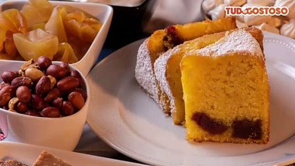 Bolo simples com Goiabada