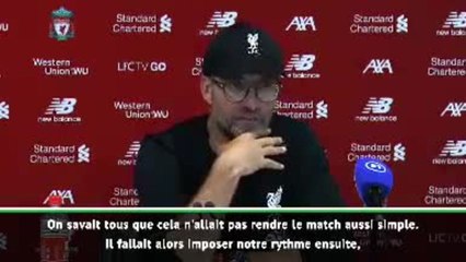 5e j. - Klopp : "Du très bon football en deuxième période"