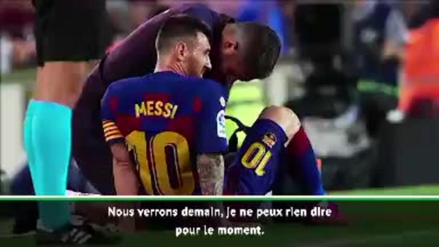6e j. - Valverde : Nous ne voulions pas prendre de risque avec Messi