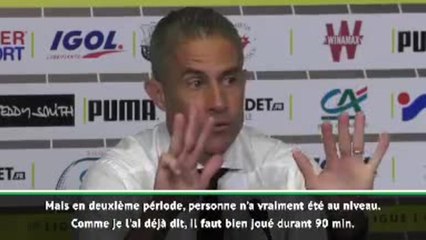 5e j. - Sylvinho : "Dembélé a été bon, en première mi-temps"