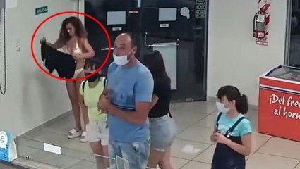 Maskesiz içeri sokulmayan kadın, kıyafetlerini çıkarıp kendine maske yaptı