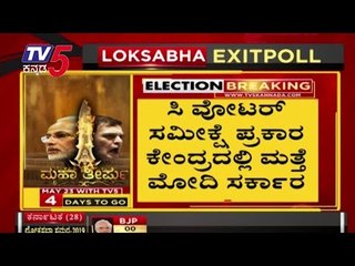 Download Video: 2019 Lok Sabha Election Exit Poll Results | BJP | Congress |  TV5 Kannada