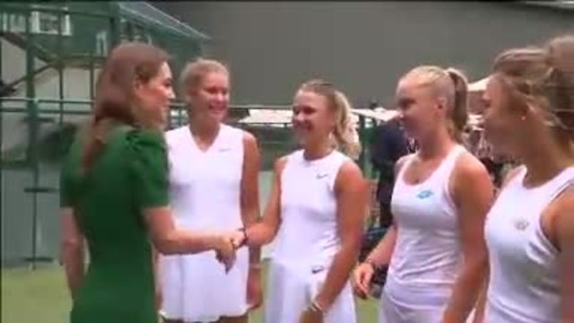 Wimbledon - La duchesse de Cambridge Kate Middleton présente pour la finale dames