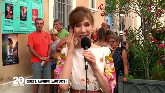 JT FR2 - L'interview en direct très compliquée de Virgine Lemoine à Avignon