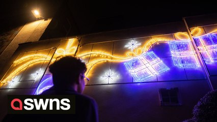 UK teen decides his town's Xmas lights were too dull and creates his own display