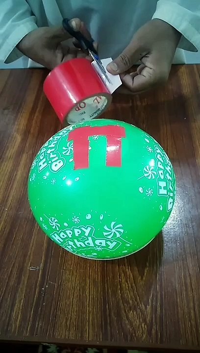 water and balloon experiment.