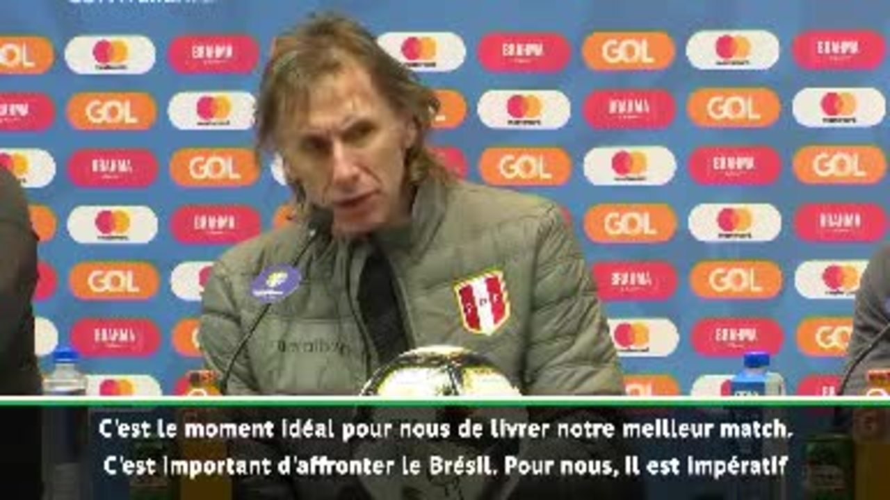 Gareca : "Les finales sont compliquées pour tout le monde"