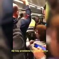 Vigilantes de Renfe contra un pasajero negro