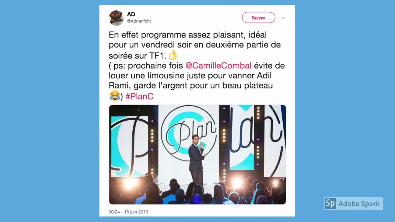 Plan C : "Sympa mais inégal", "prometteur"… Qu'ont pensé les Twittos de la nouvelle émission de Camille Combal