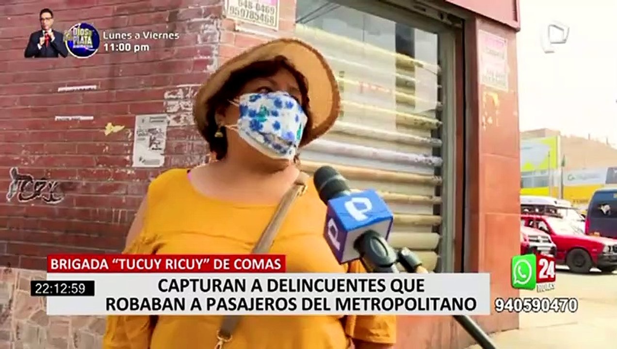 Comas: capturan a delincuente que robaba a pasajeros en buses del Metropolitano