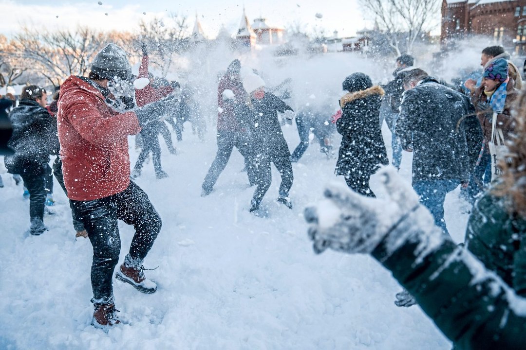 Schneesturm legt Washington lahm