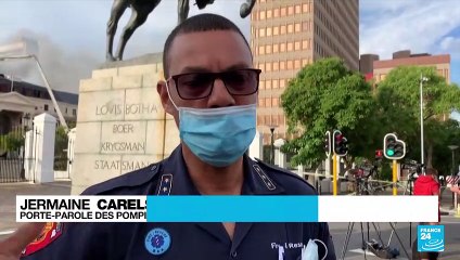Afrique du Sud : l'incendie maîtrisé au Parlement, suspect en détention