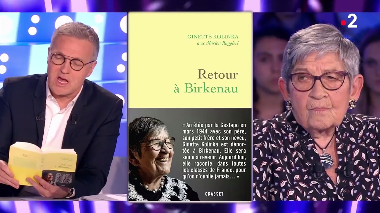 On n'est pas couché : Laurent Ruquier ému face au récit bouleversant de Ginette  Kolinka, rescapée de la Shoah (VIDEOS)