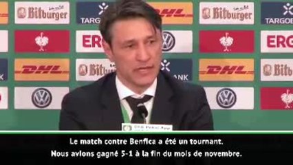 Coupe d'Allemagne - Kovac : "Je ne suis pas un rêveur mais quelqu'un d'optimiste"