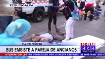 ¡Bus embiste a dos personas en bulevar Los Próceres!