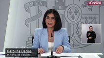 Carolina Darias, ministra de Sanidad, habla sobre la vuelta al cole