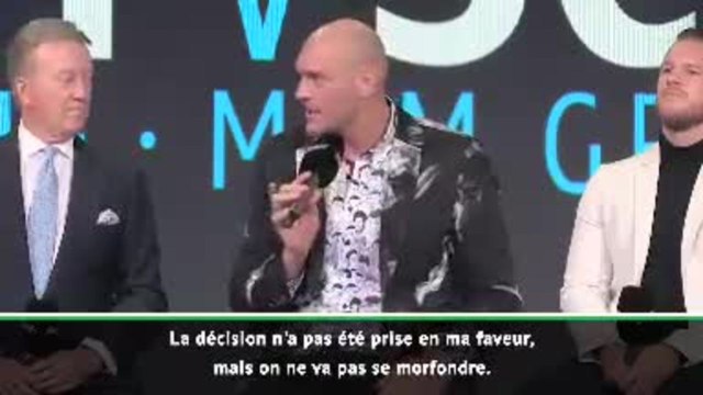 Poids lourds - Fury : Joshua ou Wilder ? Je suis prêt à les affronter 7 jours sur 7