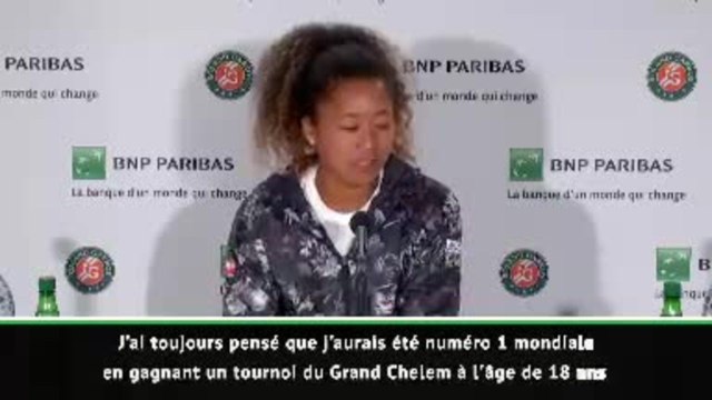 Roland-Garros - Osaka : L'objectif final est de m'imposer
