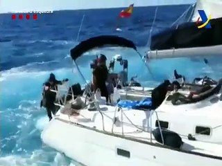 Abordaje policial a dos veleros para incautar 11 toneladas de hachís