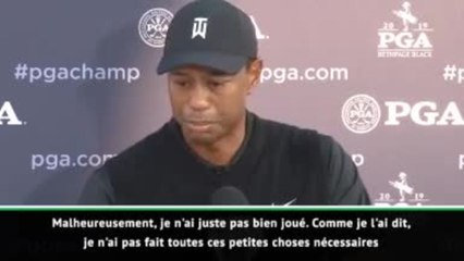 PGA Championship - Woods : "Je suis vite redescendu sur terre"