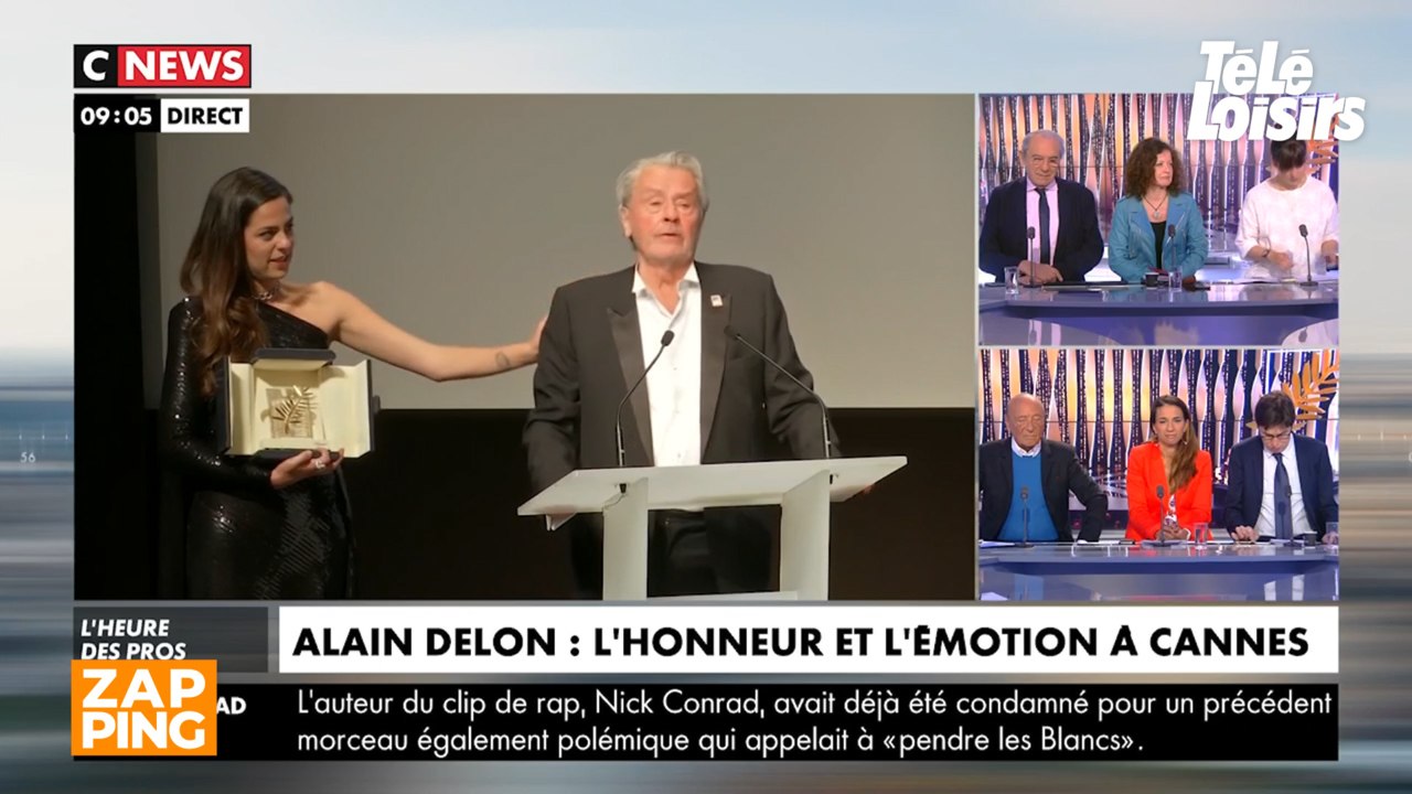 Alain Delon ému aux larmes pour son discours de remise de sa Palme d'Honneur à Cannes
