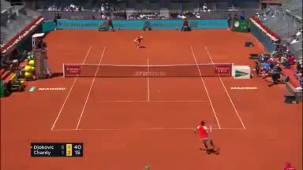 Madrid - Djokovic trop fort pour Chardy