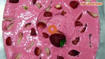 Mousse de morango fácil