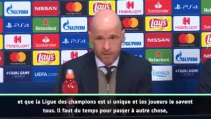 Demies - ten Hag : "Le football peut être cruel"