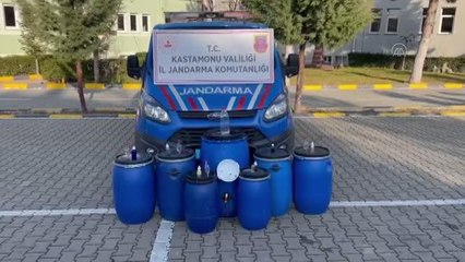 KASTAMONU - 420 litre kaçak içki ele geçirildi