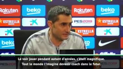Barcelone - Valverde : ''Xavi a le profil pour être un jour le coach du barça''
