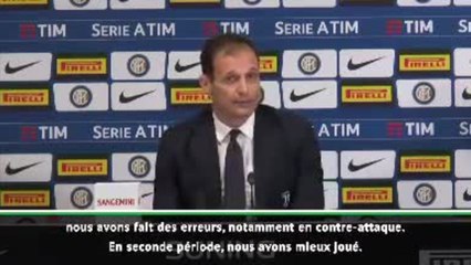 34e j. - Allegri : "Nous avons souffert"