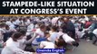 Stampede like situation at Congress’s marathon in Uttar Pradesh, Watch | Oneindia News