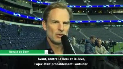 Demies - R. de Boer : "Du 50/50" entre Tottenham et l'Ajax