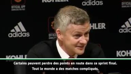 36e j. - Solskjaer ''Les quatre premières places ? Ce sera compliqué''
