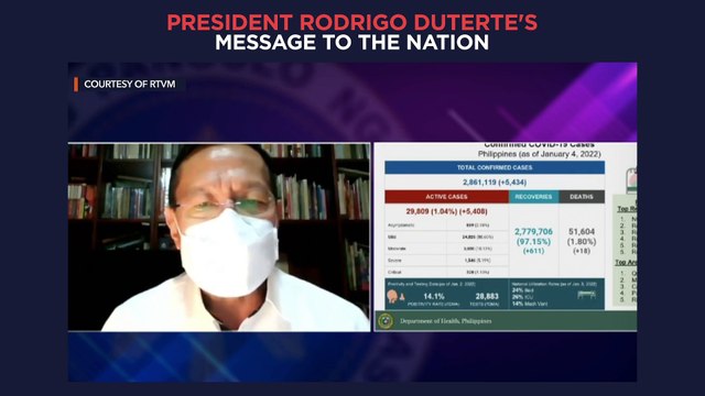 President Duterte's recorded message to the nation | Tuesday, January 4