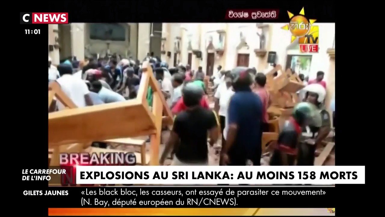 Vague d'explosions meurtrières dans des églises et hôtels au Sri Lanka en ce dimanche de Pâques