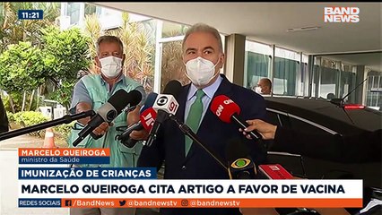 Marcelo Queiroga cita um artigo científico para contestar a aprovação da vacina para crianças pela Anvisa. Mas, na verdade, o documento atesta a eficácia do imunizante.