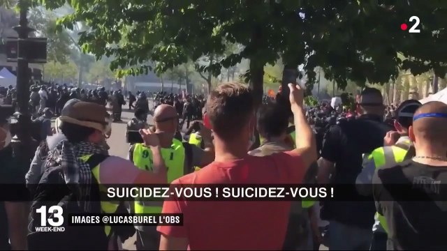Suicidez-vous ! Les images choquantes de Gilets jaunes qui appellent des policiers à se tuer